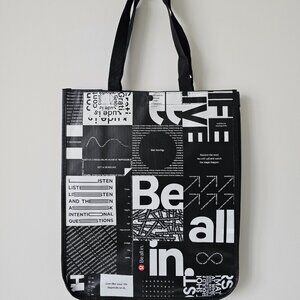 4 x New LULULEMON Black BE ALL IN Reusable Shopping Bags Large